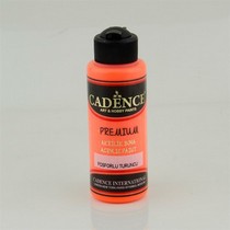 Fosforlu Turuncu Premium Akrilik Boya 120 ML