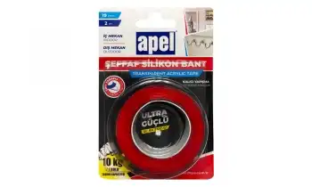 APEL Şeffaf Silikon Bant 19 MM 2 MT