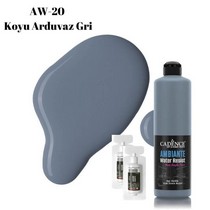 Ambiante Suya Dayanıklı Boya - AW-20 Koyu Arduvaz Gri Fayans Boyası 500 ML