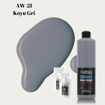 Ambiante Suya Dayanıklı Boya - AW-21 Koyu Gri Fayans Boyası 500 ML