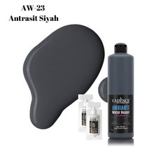 Ambiante Suya Dayanıklı Boya - AW-23 Antrasit Siyah Fayans Boyası 500 ML