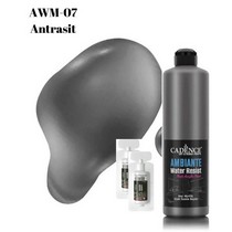 Ambiante Suya Dayanıklı Boya Metalik- AWM-07 Antrasit Fayans Boyası 500 ML