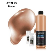 Ambiante Suya Dayanıklı Boya Metalik- AWM-05 Bronz Fayans Boyası 500 ML