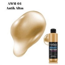 Ambiante Suya Dayanıklı Boya Metalik- AWM-04 Antik Altın Fayans Boyası 250 ML