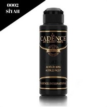 Cadence Premium Akrilik Boya 0002 Siyah 120 Ml