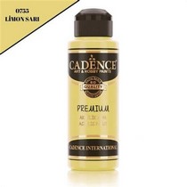Cadence Premium Akrilik Boya 0755 Limon Sarı 120 Ml