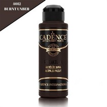 Cadence Premium Akrilik Boya 4012 Burntumber 120 Ml
