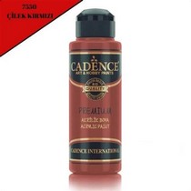 Cadence Premium Akrilik Boya 7550 Çilek Kırmızı 120 Ml