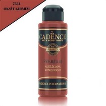Cadence Premium Akrilik Boya 7554 Oksit Kırmızı 120 Ml