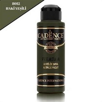 Cadence Premium Akrilik Boya 8012 Haki Yeşili 120 Ml