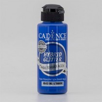 HSG038 Ultramarine Mavi Gümüş Simli Multisurface Boya 120 ML