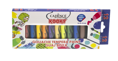 Kooky 12'li Guaj Boya Seti - Cadence Guaj Boya Seti