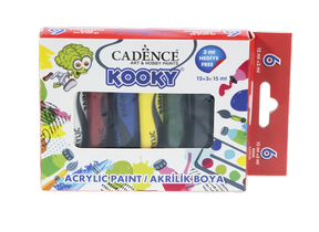 Kooky 6'lı Akrilik Boya Seti - Cadence Akrilik Boya Seti