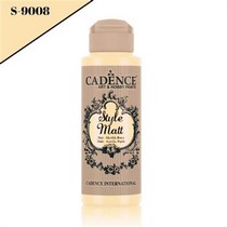 Style Mat Akrilik Boya S-9008 Vanilya Sarı 120ml