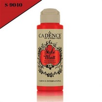 Style Mat Akrilik Boya S-9040 Ateş Kırmızı 120ml